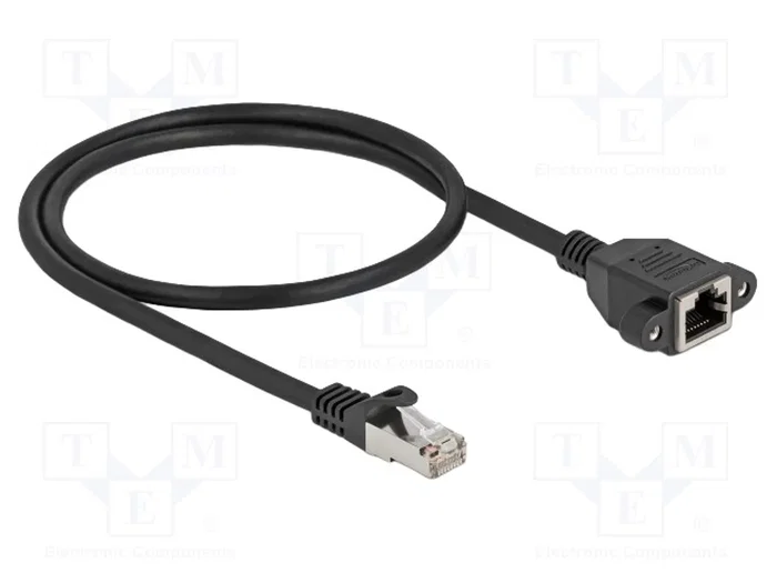 DeLOCK 90774 Cable de extensión de red Cat6a S/FTP 0,5 m Negro DeLOCK 90774 Cable de extensión de red Cat6a S/FTP 0,5 m Negro