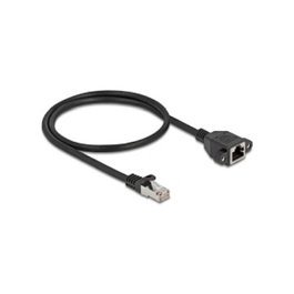 DeLOCK 90774 Cable de extensión de red Cat6a S/FTP RJ45 de 0,5 m Negro