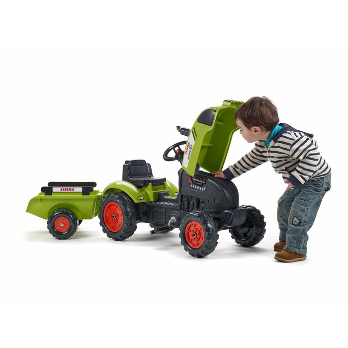 Falk Tractor de pedales Claas con remolque Falk Tractor de pedales Claas con remolque