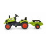 Falk Tractor de pedales Claas con remolque