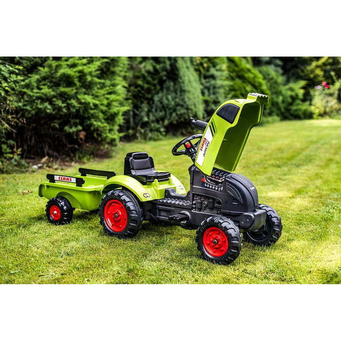 Falk Tractor de pedales Claas con remolque Falk Tractor de pedales Claas con remolque