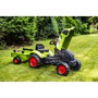 Falk Tractor de pedales Claas con remolque