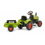 Falk Tractor de pedales Claas con remolque