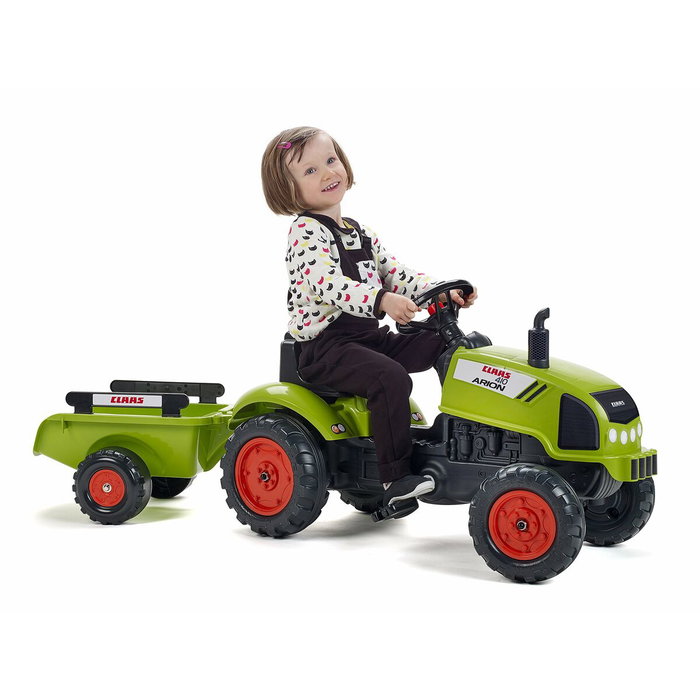 Falk Tractor de pedales Claas con remolque Falk Tractor de pedales Claas con remolque