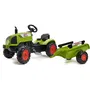 Falk Tractor de Pedales Claas Arion con Remolque para Niños de 2 a 5 Años