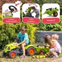 Falk Tractor de Pedales Claas Arion con Remolque para Niños de 2 a 5 Años