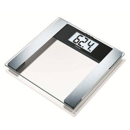 Beurer BG-17 Báscula Digital Diagnóstica de Vidrio con Medición de Peso, Grasa, Agua y Músculo