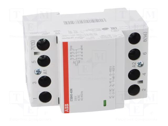 ABB ESB40-40N-06 Contactor 230V 40A 4S/0 brummfrei ABB ESB40-40N-06 Contactor 230V 40A 4S/0 brummfrei