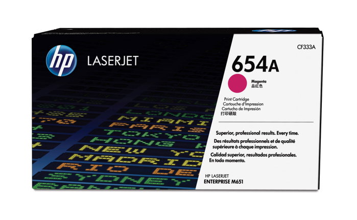 HP 654A Magenta Original LaserJet Cartucho de tóner (CF333A) inevitable