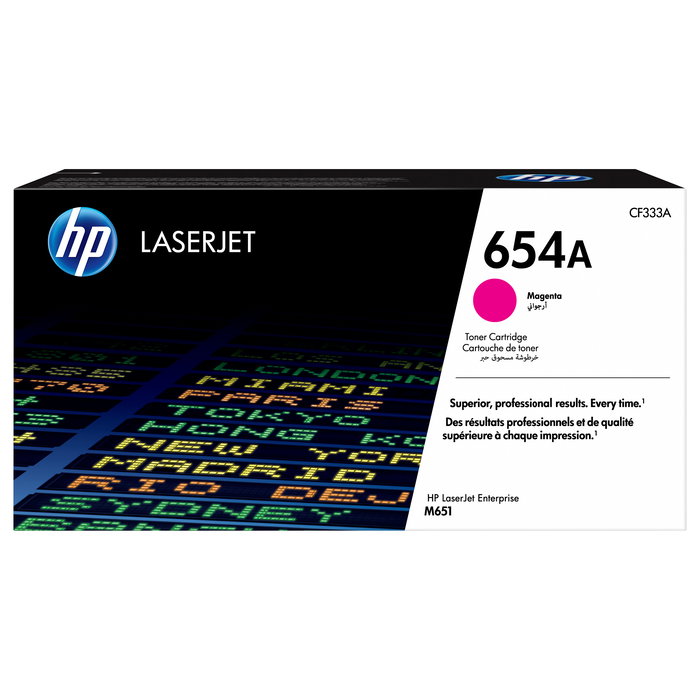 HP Toner original 654A magenta para LaserJet, alto rendimiento 15000 páginas, color magenta, pack de 1 unidad HP Toner original 654A magenta para LaserJet, alto rendimiento 15000 páginas, color magenta, pack de 1 unidad