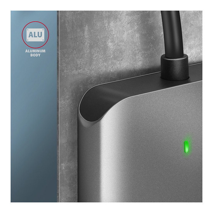 Axagon CRE-S3C Lector de tarjetas USB-C 3.2 Gen 1, 3 ranuras SD/microSD/CF, UHS-II