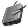 Axagon CRE-S3C Lector de tarjetas USB-C 3.2 Gen 1, 3 ranuras SD/microSD/CF, UHS-II