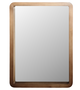 DKD Home Decor Espejo de Paulownia Natural 70x3x100 cm con Canto Redondeado