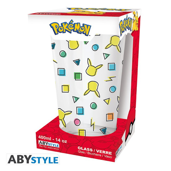 Abystyle Vaso Pokemon Pikachu Pattern 400 mL (Set de 2 Vasos)