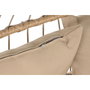 DKD Home Decor Sillón Colgante Terraza y Jardín Ratán Sintético/Aluminio Marrón Claro/Oscuro con Cojines Plegable Doble 61 x 117 x 130 cm