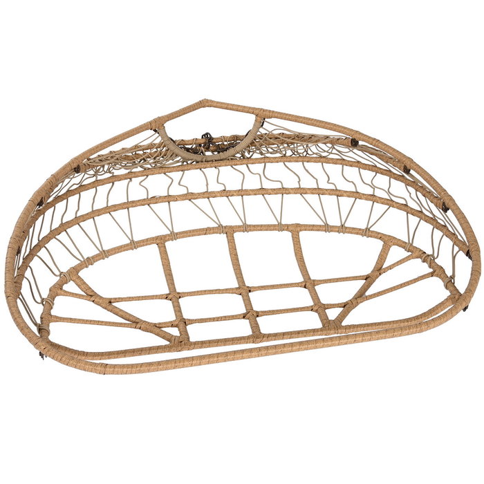 DKD Home Decor Sillón Colgante Terraza y Jardín Ratán Sintético/Aluminio Marrón Claro/Oscuro con Cojines Plegable Doble 61 x 117 x 130 cm DKD Home Decor Sillón Colgante Terraza y Jardín Ratán Sintético/Aluminio Marrón Claro/Oscuro con Cojines Plegable Doble 61 x 117 x 130 cm