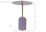 DKD Home Decor Mesita Auxiliar Lila 40 x 56 x 40 cm