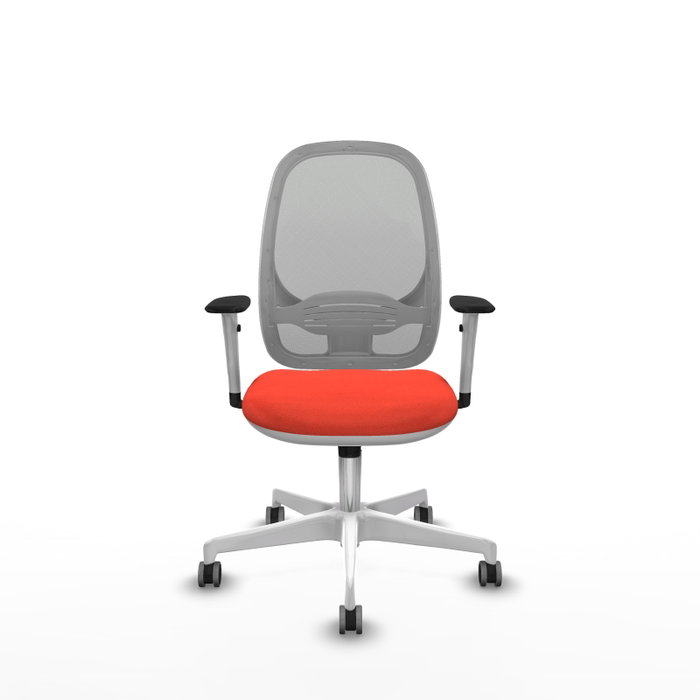 PIQUERAS Y CRESPO Silla de oficina Cilanco Naranja oscuro y Gris