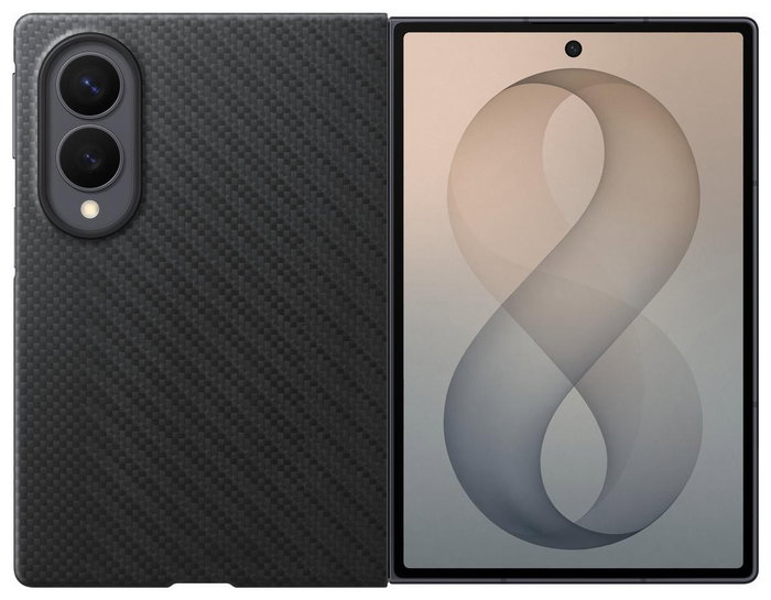 Samsung Carbon Magnet Case para Galaxy Z Fold8, Negro