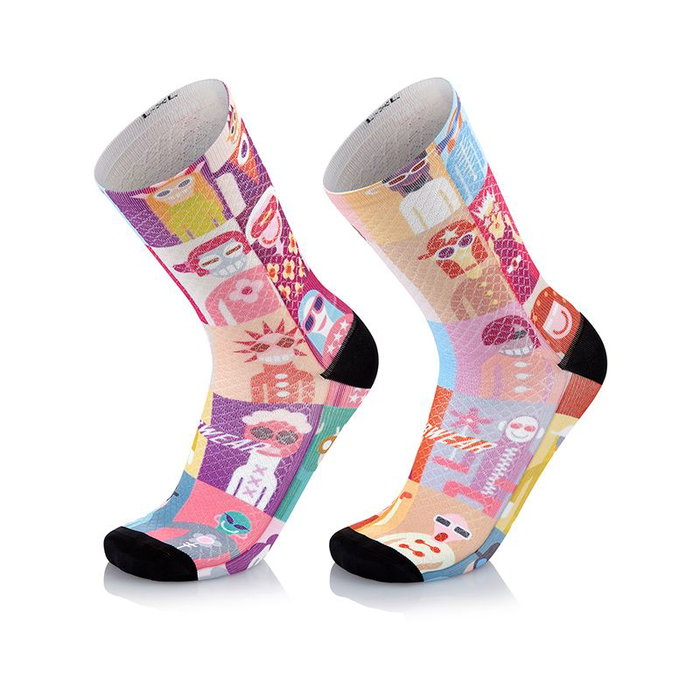Mbwear Calcetines Deportivos Técnicos L/XL con Fibra Q-Skin Transpirable - 96% Poliamida 4% Elastano