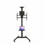 Tooq Soporte de Suelo COMETA FS1184M-B con Ruedas y Rotación 90° para Pantallas 37-70 pulgadas