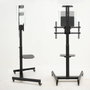 Tooq Soporte de Suelo COMETA FS1184M-B con Ruedas y Rotación 90° para Pantallas 37-70 pulgadas
