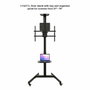 Tooq Soporte de Suelo COMETA FS1184M-B con Ruedas y Rotación 90° para Pantallas 37-70 pulgadas