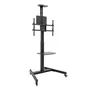 Tooq Soporte de Suelo COMETA FS1184M-B con Ruedas y Rotación 90° para Pantallas 37-70 pulgadas