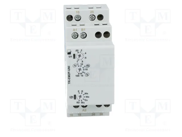RELPOL Relé de tiempo TR-E TR-EM2P-UNI DPDT 250VAC/8A