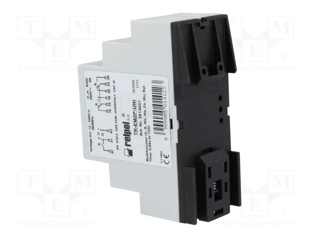 RELPOL Relé de tiempo TR-E TR-EM2P-UNI DPDT 250VAC/8A