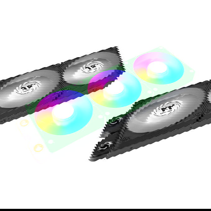 Thermaltake CT140 EX Ventilador PC 140mm ARGB Sync Racing Green 3 Pack