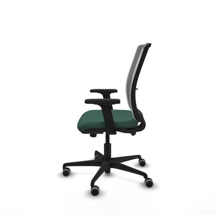 PIQUERAS Y CRESPO Silla de oficina Haches con mecanismo Sincro/Traslack, Verde botella y Gris PIQUERAS Y CRESPO Silla de oficina Haches con mecanismo Sincro/Traslack, Verde botella y Gris