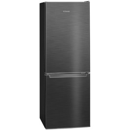 Bomann KG 7359 Frigorífico combi acero inoxidable negro