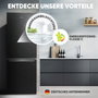 Bomann KG 7359 Frigorífico combi acero inoxidable negro