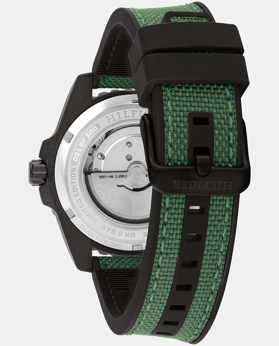 Tommy Hilfiger 1792161 Reloj Automático Verde y Negro