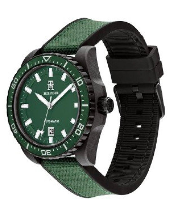 Tommy Hilfiger 1792161 Reloj Automático Verde y Negro