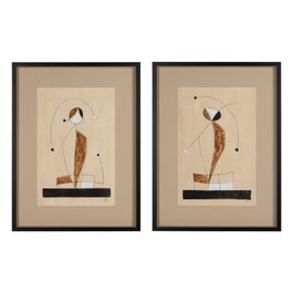 Cuadro Pintura Abstracto 2/M 60 X 80 cm (Set de 2)