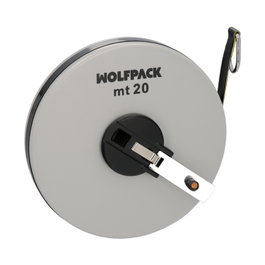 WOLFPACK LINEA PROFESIONAL Cinta Métrica de Fibra de Vidrio de 20 Metros