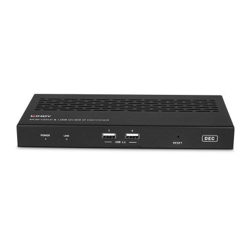 LINDY Receptor AV Extensor de Audio/Video 38397 Negro