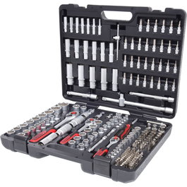 KS Tools Juego de llaves de vaso 195 piezas 1/4 + 3/8 + 1/2