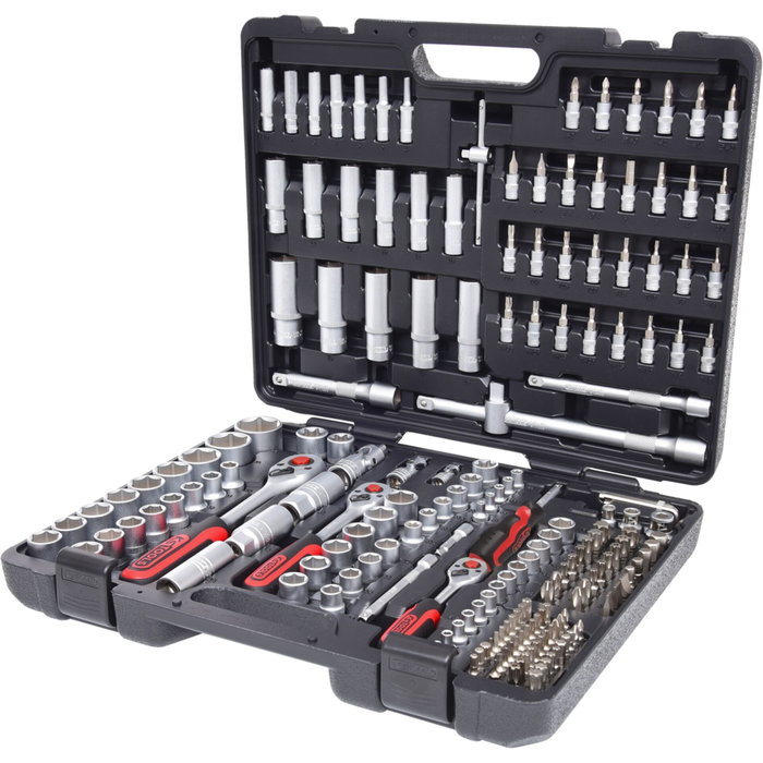 KS Tools Juego de llaves de vaso 195 piezas 1/4 + 3/8 + 1/2 KS Tools Juego de llaves de vaso 195 piezas 1/4 + 3/8 + 1/2