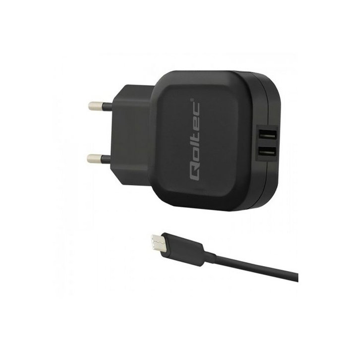 QOLTEC Cargador de Red 17W con Doble Puerto USB