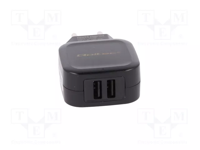 QOLTEC Cargador de Red 17W con Doble Puerto USB