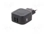 QOLTEC Cargador de Red 17W con Doble Puerto USB