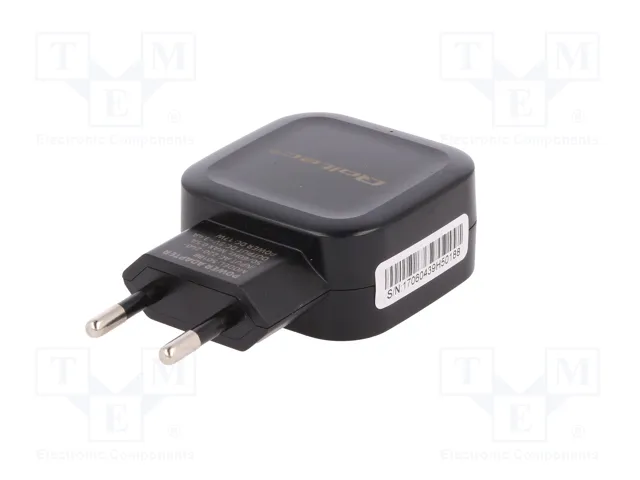 QOLTEC Cargador de Red 17W con Doble Puerto USB