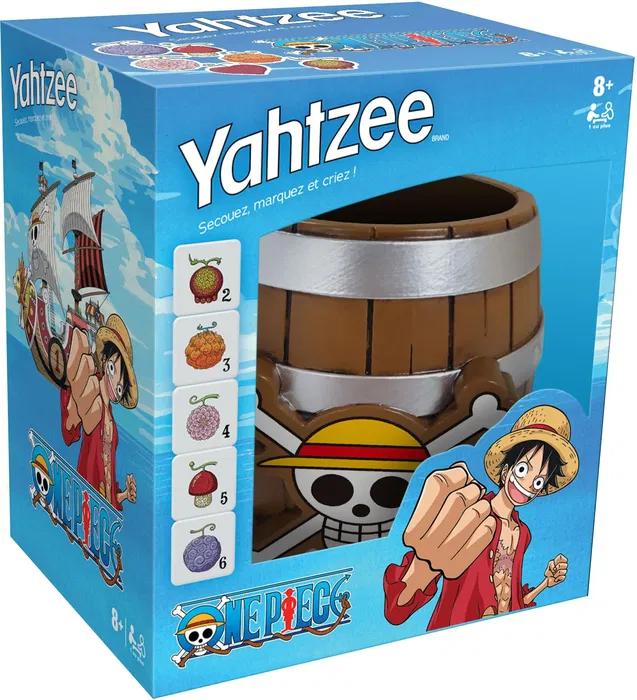 Winning Moves YAHTZEE One Piece - Juego de mesa - MOVIMIENTOS GANADORES - Edades 8+