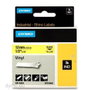 Dymo RHINO Cinta ID1-12 Negro sobre Amarillo