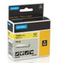 Dymo RHINO Cinta ID1-12 Negro sobre Amarillo