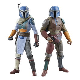 Hasbro Star Wars The Black Series Pack de 2 Figuras Mandalorian y Shriek-Hawk Trainers de 15 cm