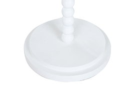 DKD Home Decor Lámpara de Pie Moderna Blanca 40x40x150 cm Metal Poliester